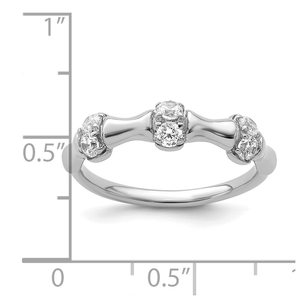 14K White Gold Lab Grown Diamond VS/SI FGH Fancy Ring