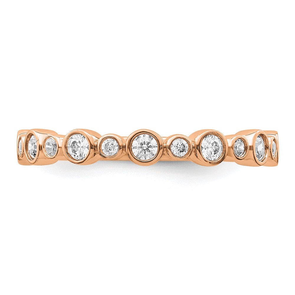 14K Rose Gold Lab Grown Diamond VS/SI FGH Band