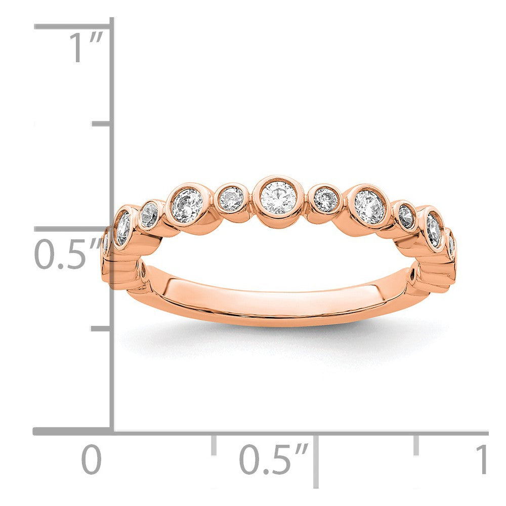 14K Rose Gold Lab Grown Diamond VS/SI FGH Band