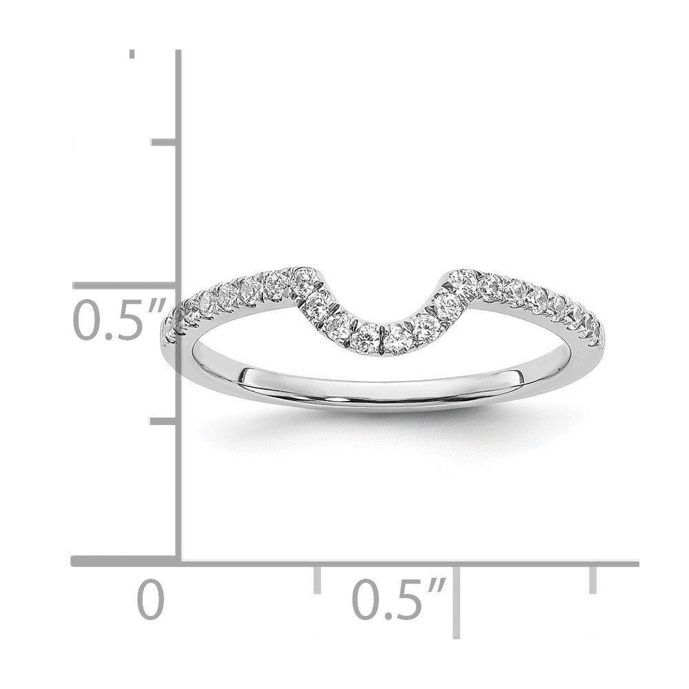 14K White Gold Lab Grown Diamond VS/SI FGH Matching Wedding Band