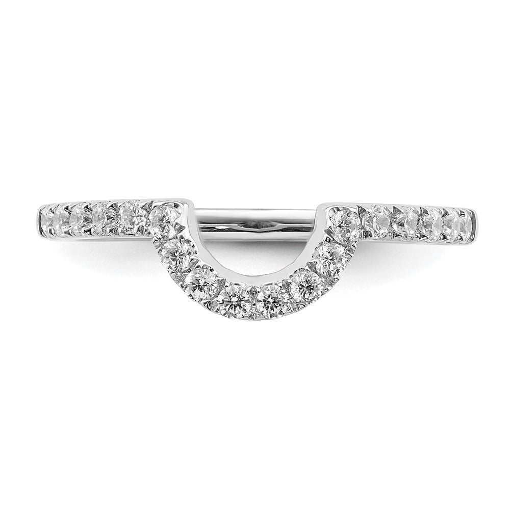 14K White Gold Lab Grown Diamond VS/SI FGH Matching Wedding Band