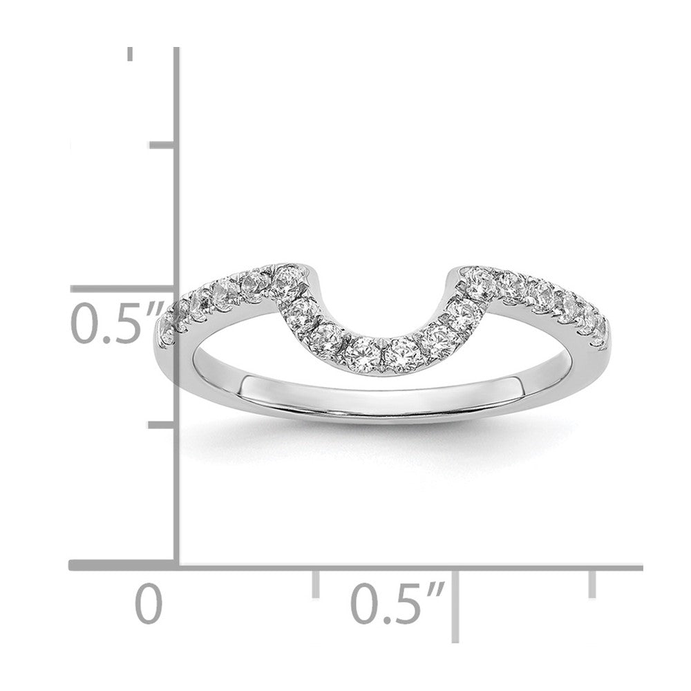 14K White Gold Lab Grown Diamond VS/SI FGH Matching Wedding Band