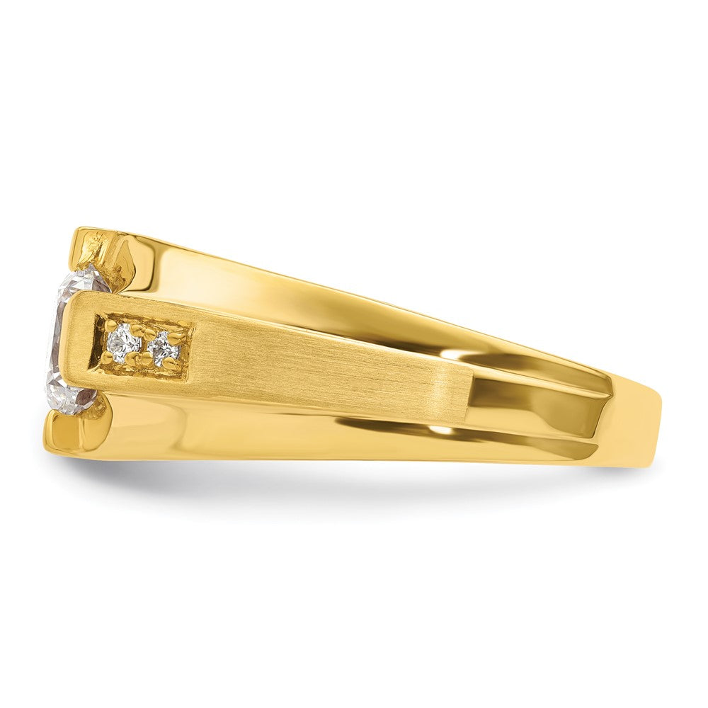 14K Certified Lab Grown VS/SI FGH Dia Complete Men's Ring