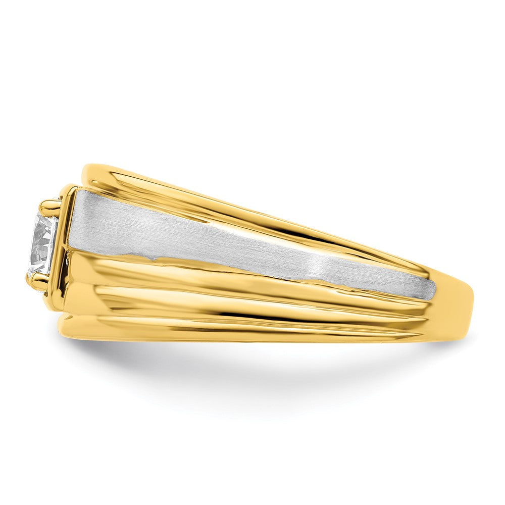 14K Two-Tone Lab Grown Diamond VS/SI FGH Men's Ring