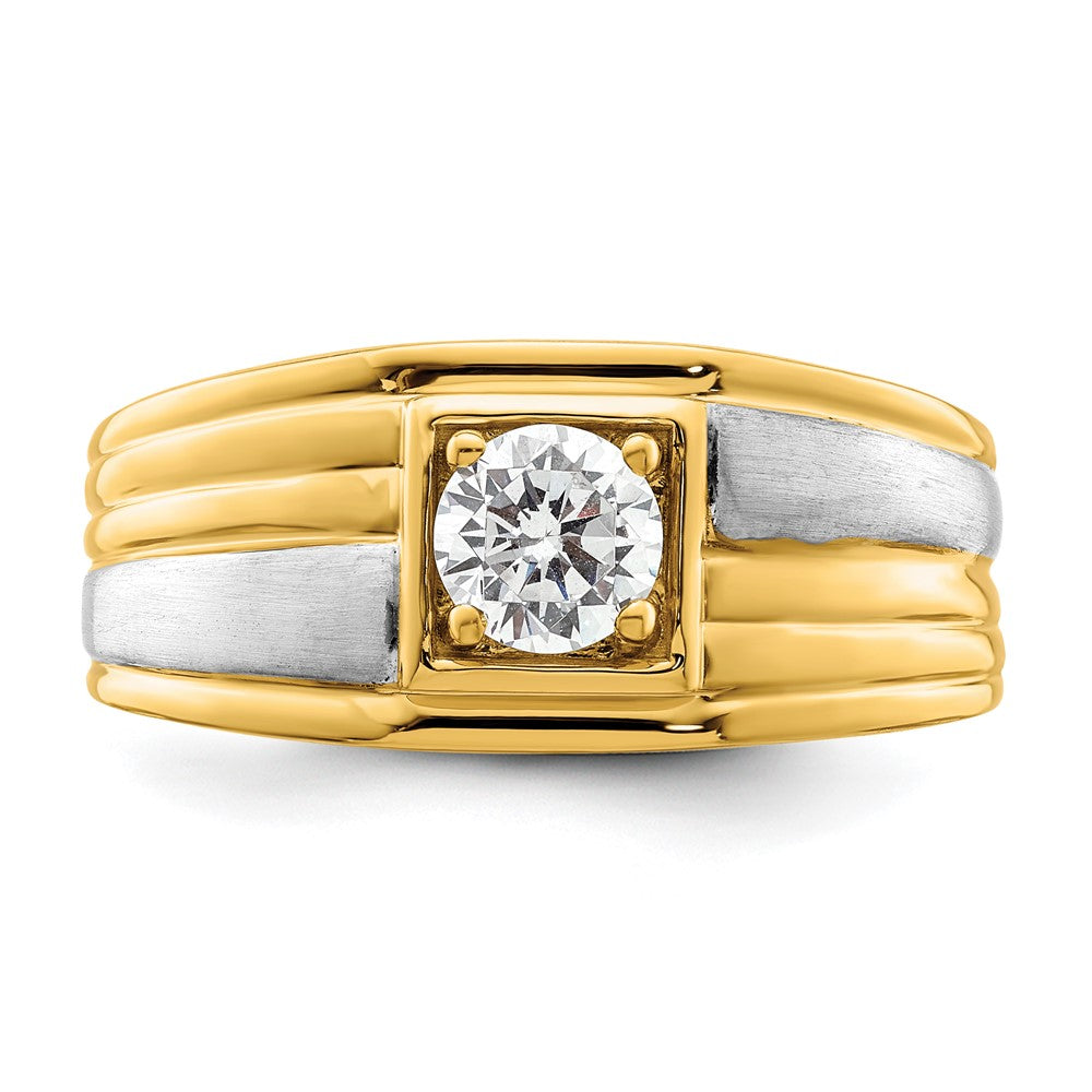 14K Two-Tone Lab Grown Diamond VS/SI FGH Men's Ring