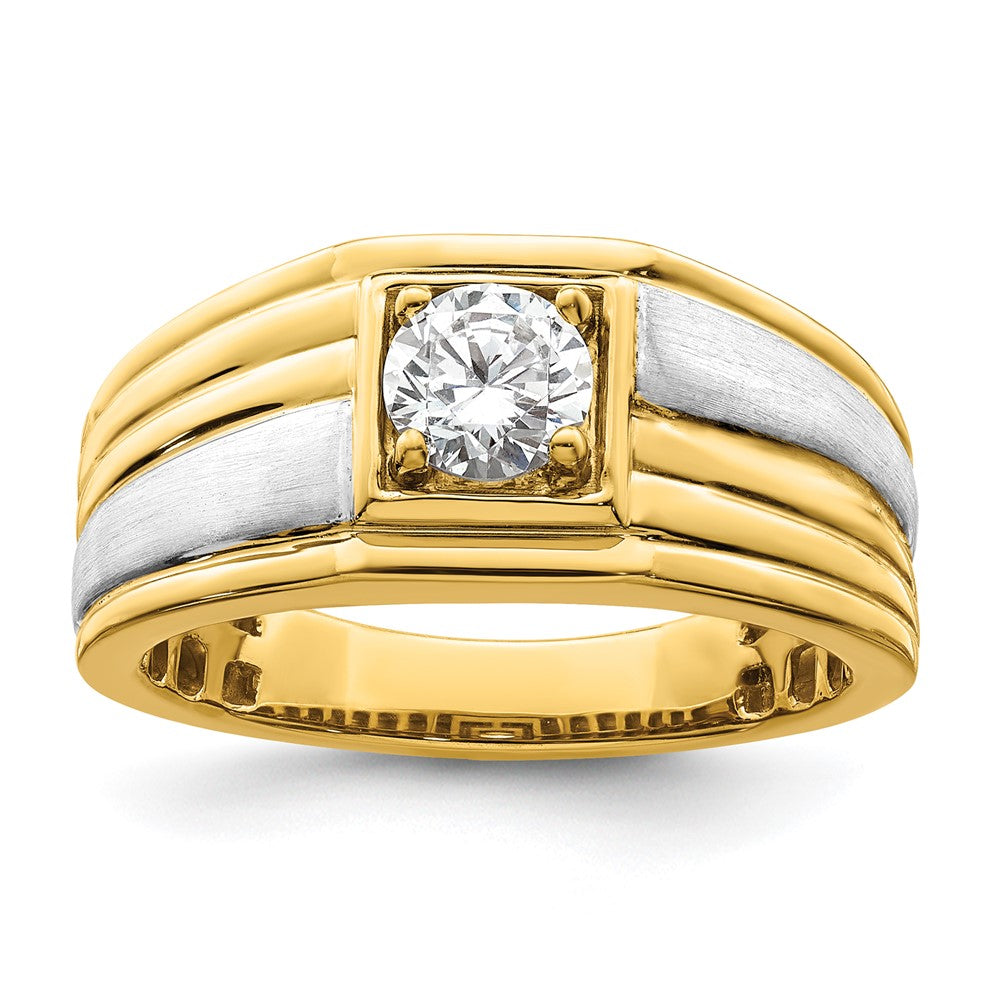 14K Two-Tone Lab Grown Diamond VS/SI FGH Men's Ring