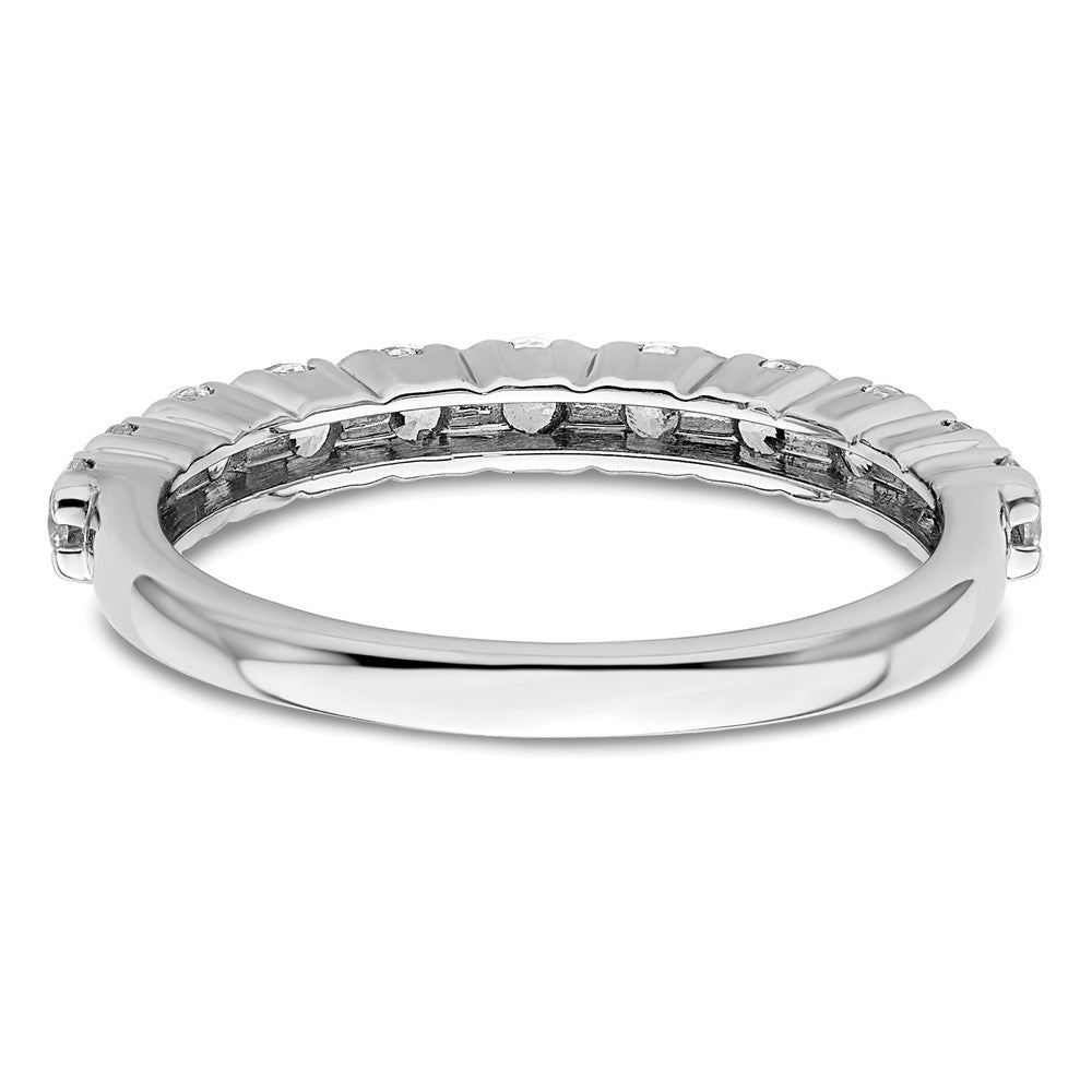 14K White Gold Lab Grown Diamond VS/SI FGH 11-Stone Band