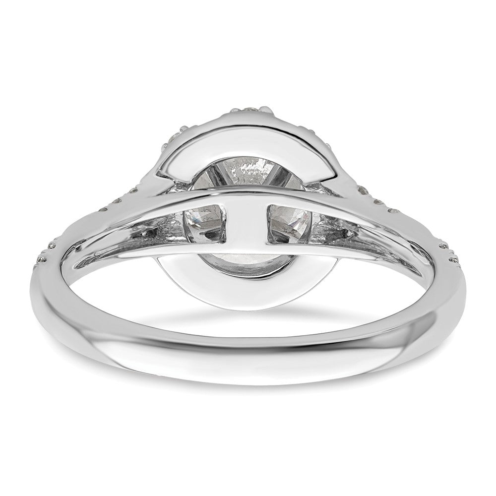 14K White Gold Lab Grown Diamond VS/SI FGH Semi-mount Engagement Rin