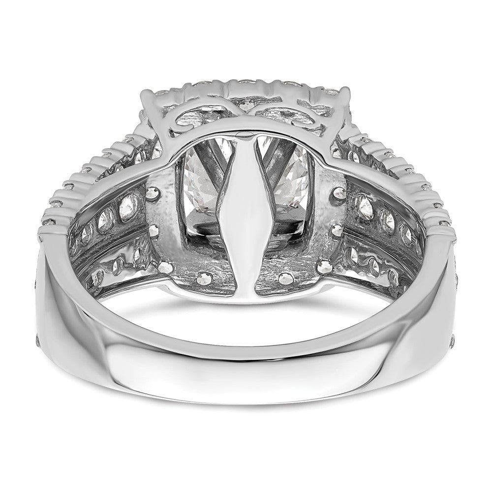 14K White Gold Lab Grown Diamond VS/SI FGH Semi-mount Engagement Rin