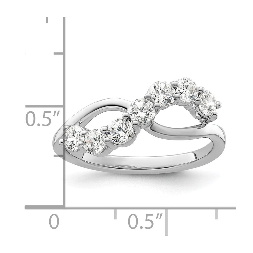 14K White Gold Lab Grown Diamond VS/SI FGH Band