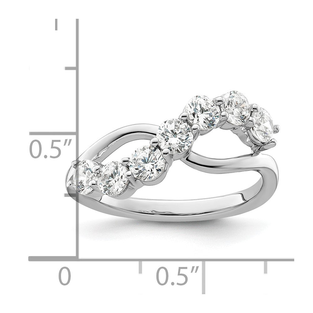 14K White Gold Lab Grown Diamond VS/SI FGH Band