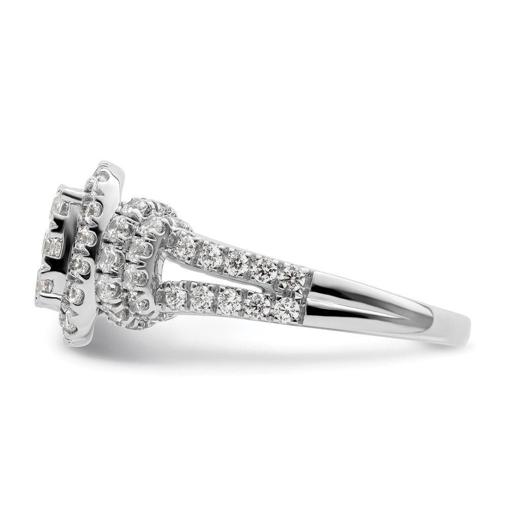 14K White Gold Lab Grown Diamond VS/SI FGH Cluster Ring