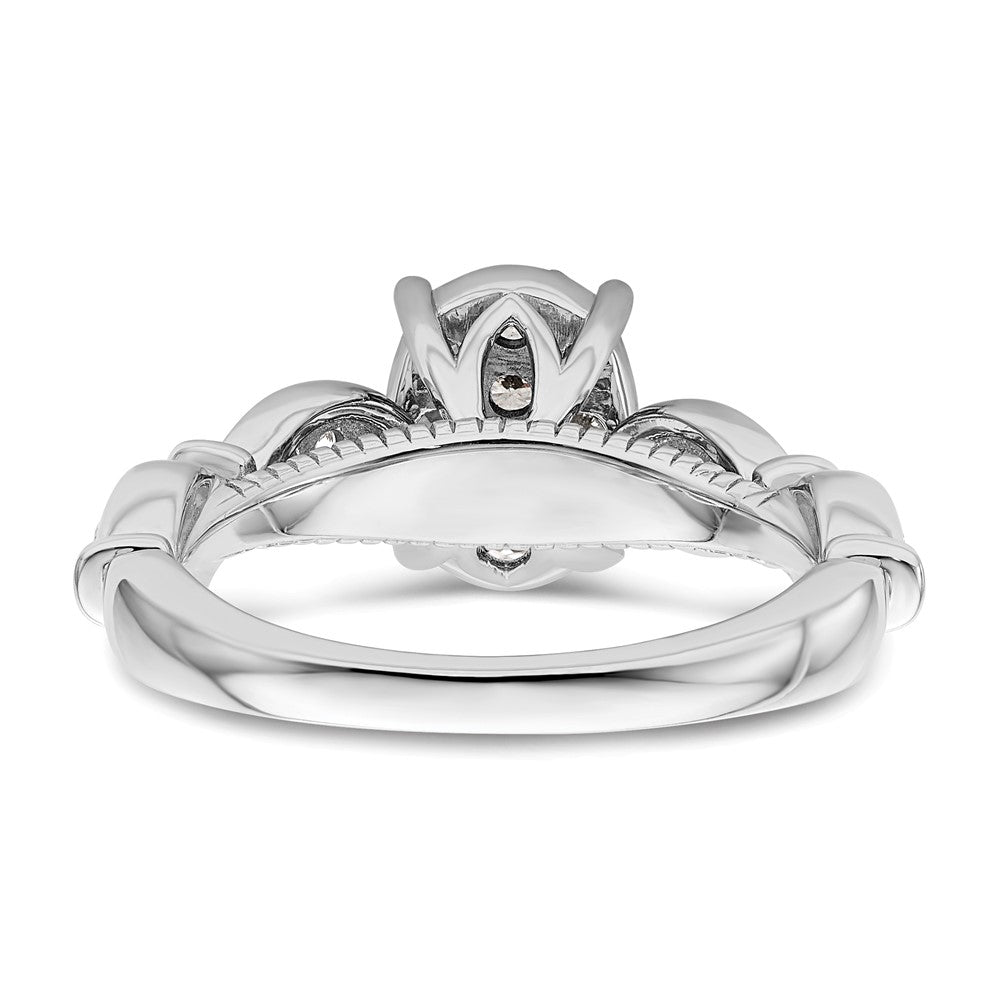 14K White Gold Lab Grown Diamond VS/SI FGH Cluster Ring