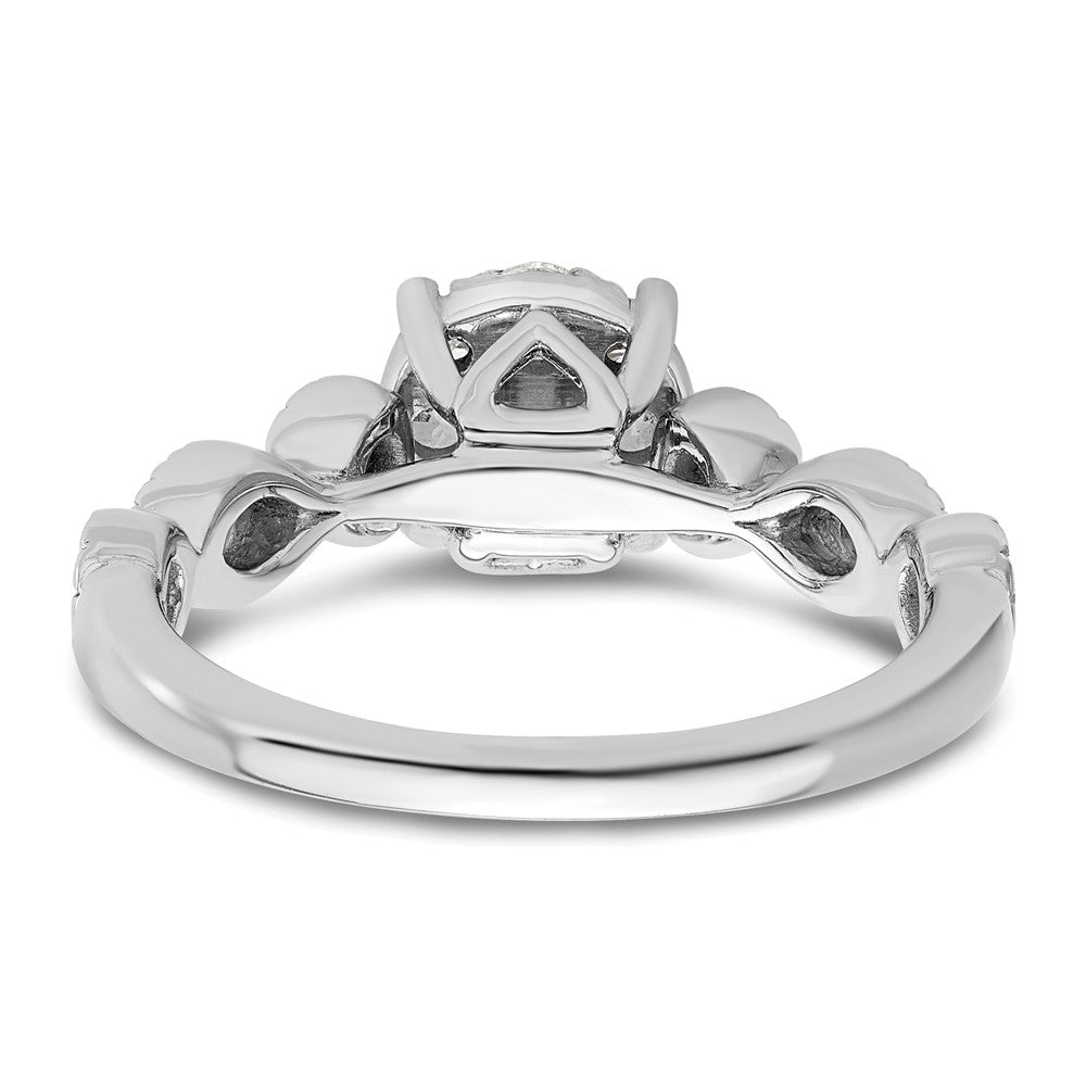 14K White Gold Lab Grown Diamond VS/SI FGH Cluster Ring