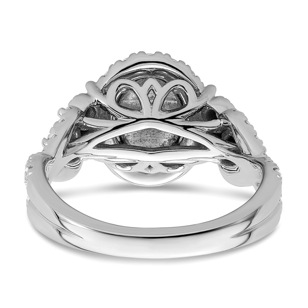 14K White Gold Lab Grown Diamond VS/SI FGH Cluster Ring