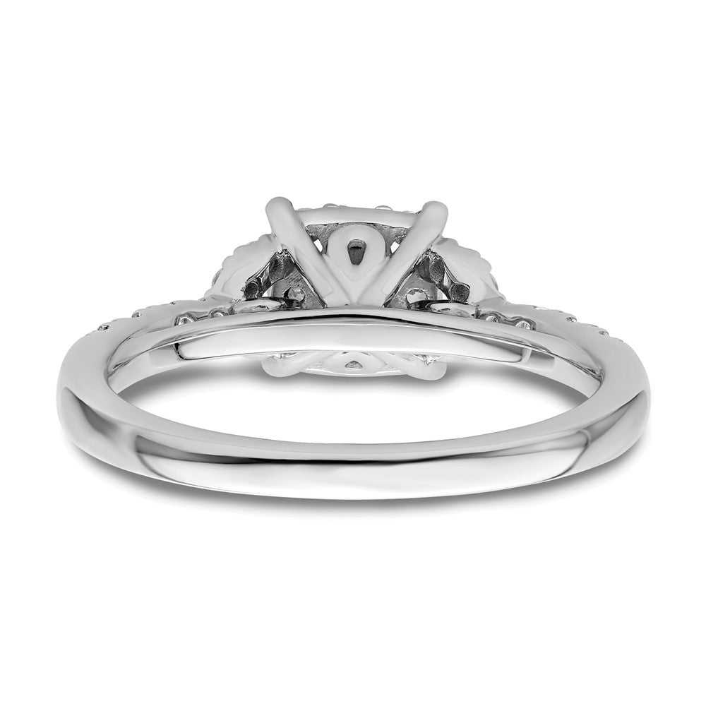 14K White Gold Lab Grown Diamond VS/SI FGH Cluster Ring