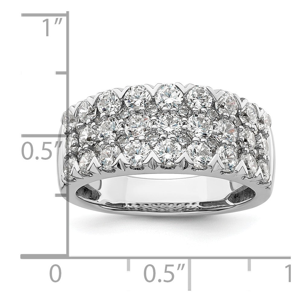 14K White Gold Lab Grown Diamond VS/SI FGH Band