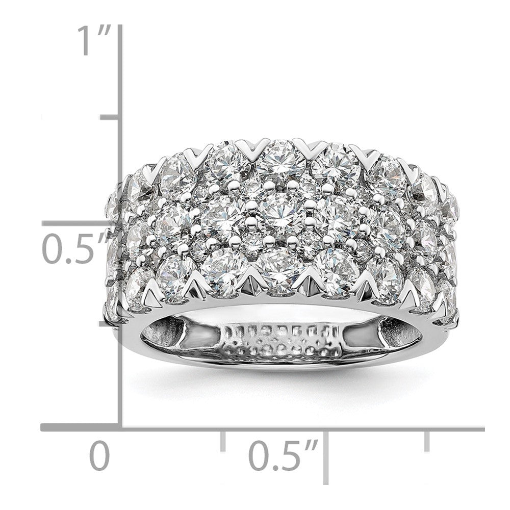 14K White Gold Lab Grown Diamond VS/SI FGH Band