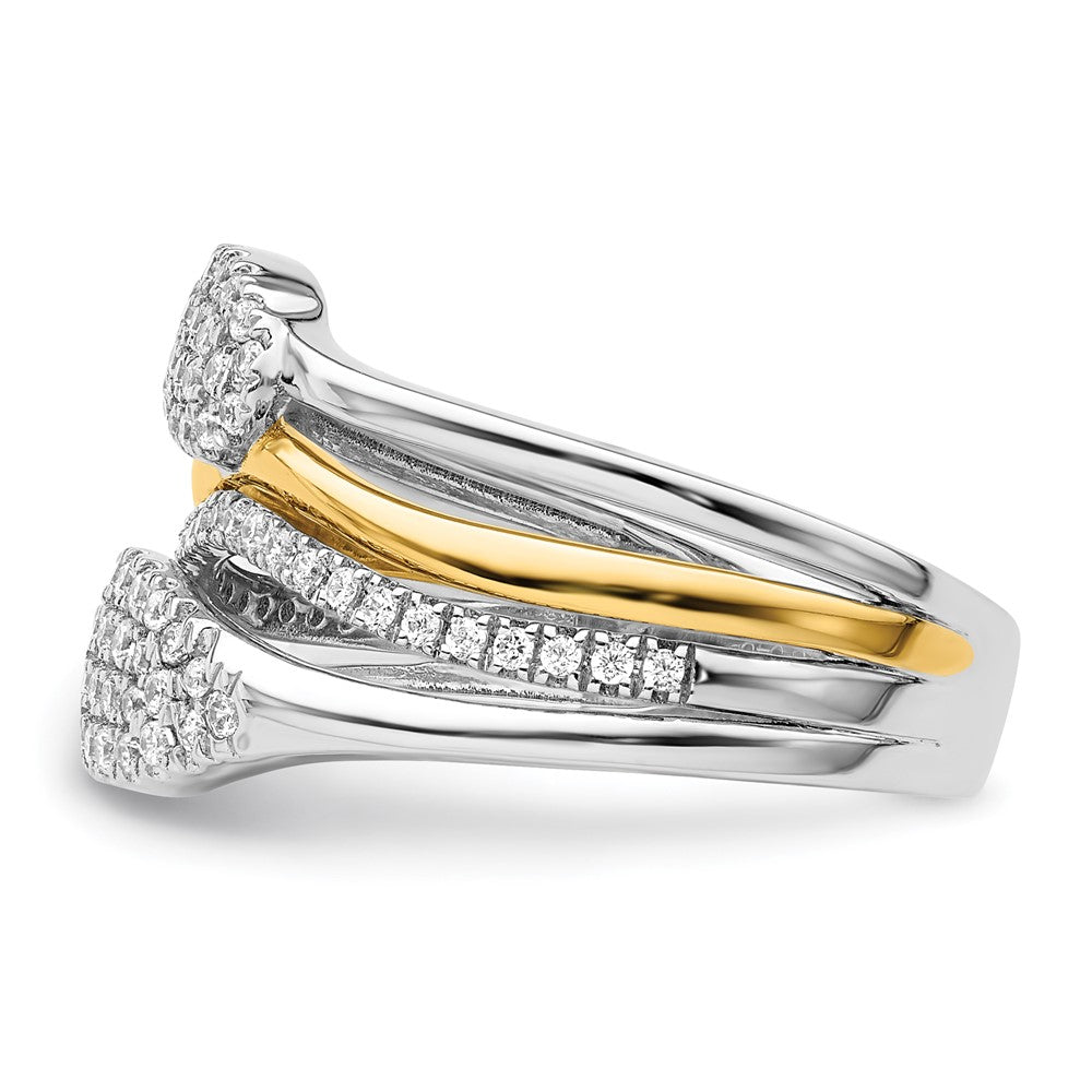 14KW with Yellow Plated Lab Grown VS/SI FGH Dia Fashion Ring