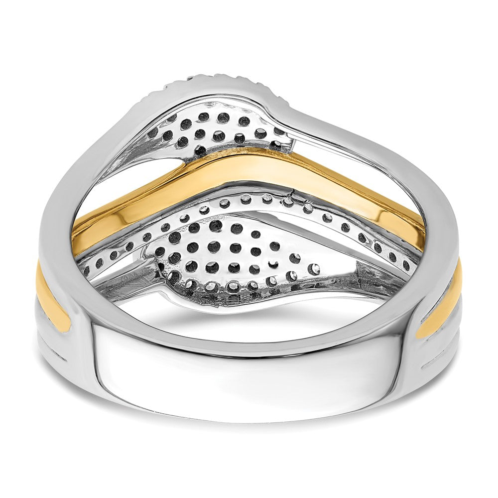 14KW with Yellow Plated Lab Grown VS/SI FGH Dia Fashion Ring