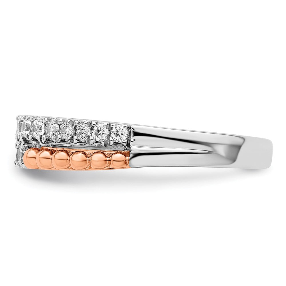 14K Two-Tone Lab Grown Diamond VS/SI FGH Band