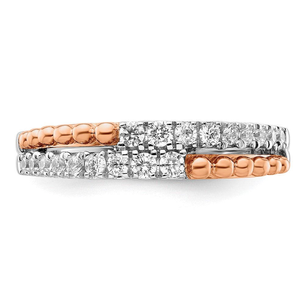 14K Two-Tone Lab Grown Diamond VS/SI FGH Band