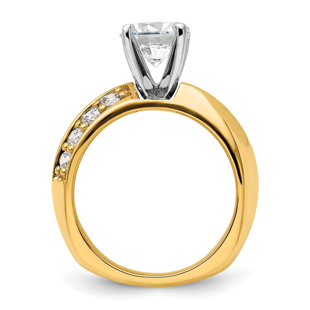 14K Lab Grown Diamond VS/SI FGH Semi-mount Engagement Ring