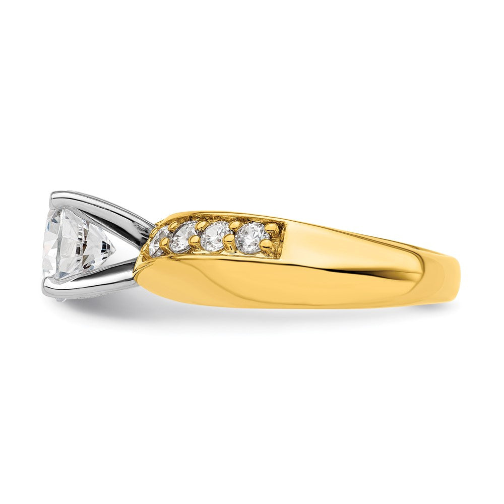 14K Lab Grown Diamond VS/SI FGH Semi-mount Engagement Ring