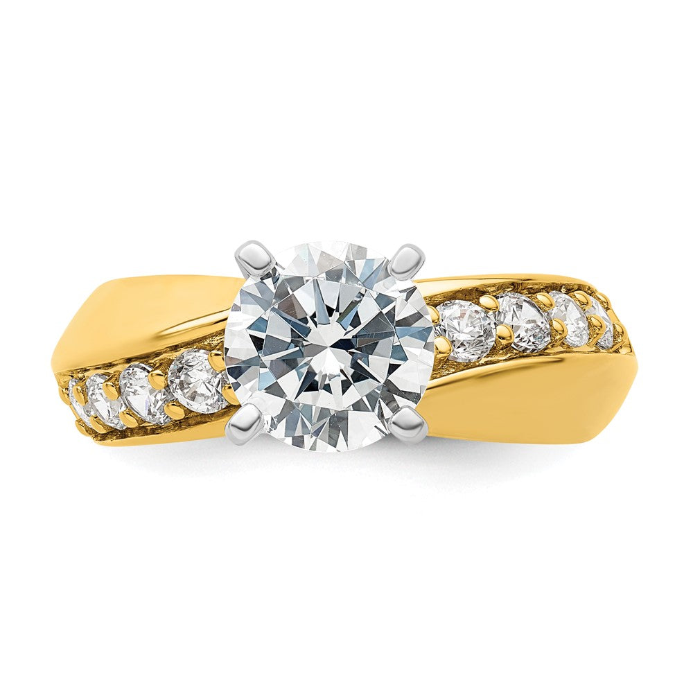 14K Lab Grown Diamond VS/SI FGH Semi-mount Engagement Ring