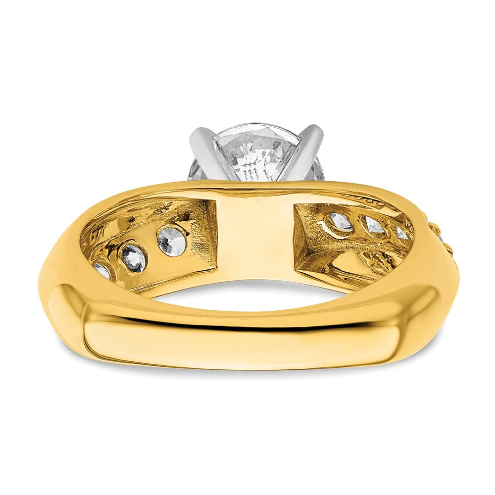 14K Lab Grown Diamond VS/SI FGH Semi-mount Engagement Ring