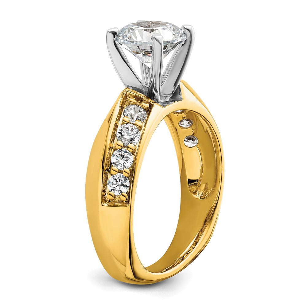 14K Lab Grown Diamond VS/SI FGH Semi-mount Engagement Ring