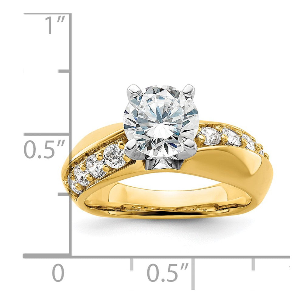 14K Lab Grown Diamond VS/SI FGH Semi-mount Engagement Ring