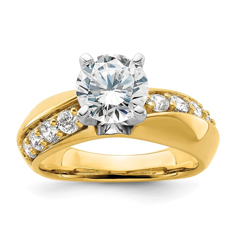 14K Lab Grown Diamond VS/SI FGH Semi-mount Engagement Ring