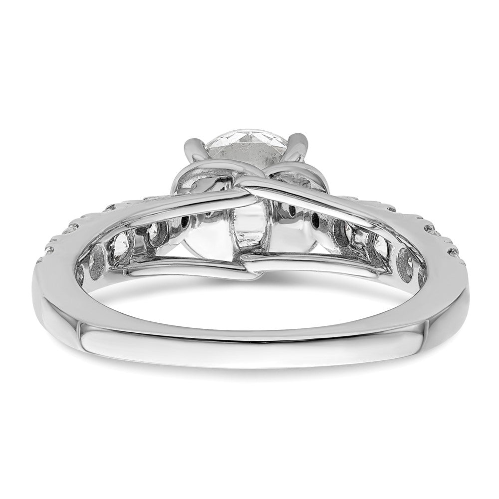 14K White Gold Lab Grown Diamond VS/SI FGH Semi-mount Engagement Rin