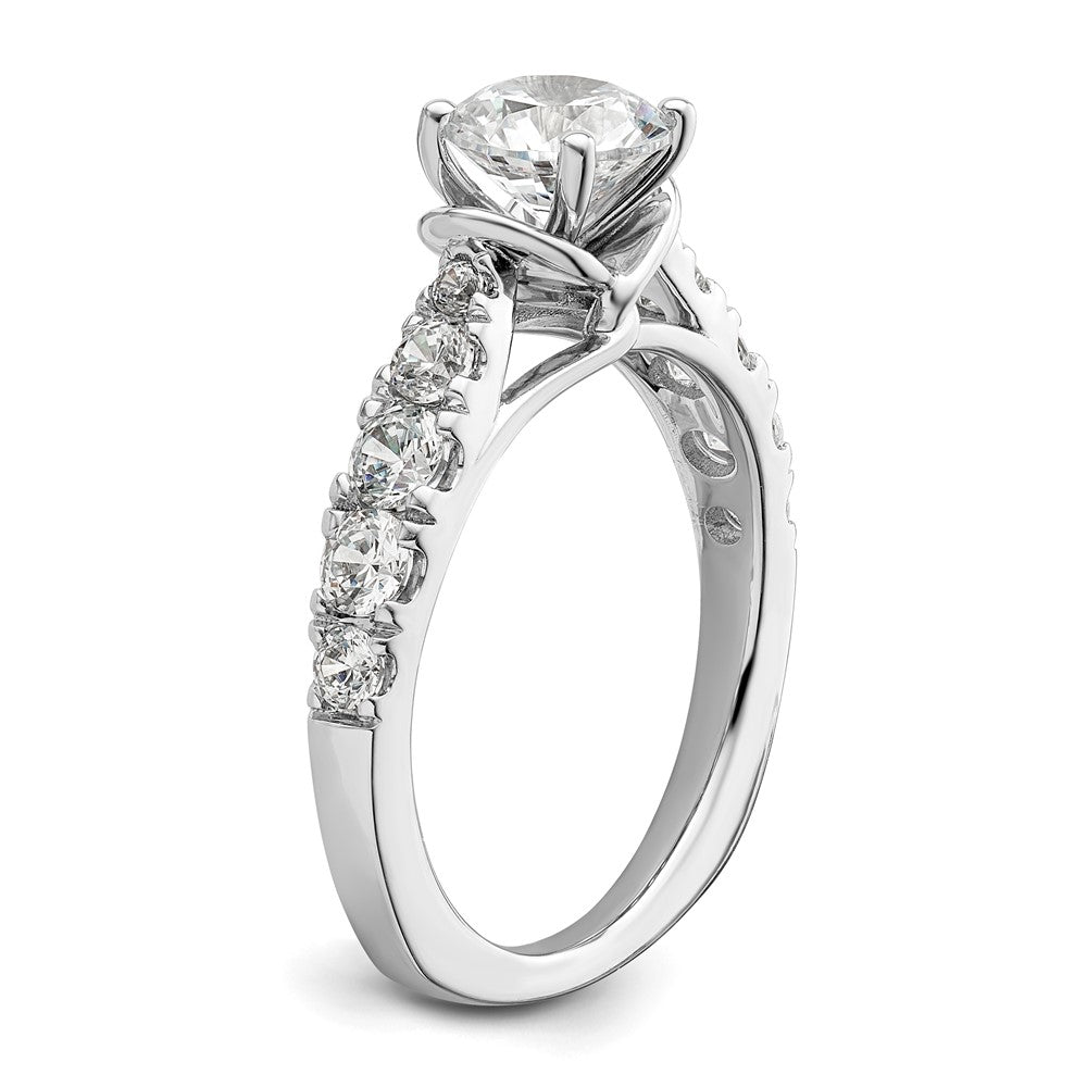 14K White Gold Lab Grown Diamond VS/SI FGH Semi-mount Engagement Rin