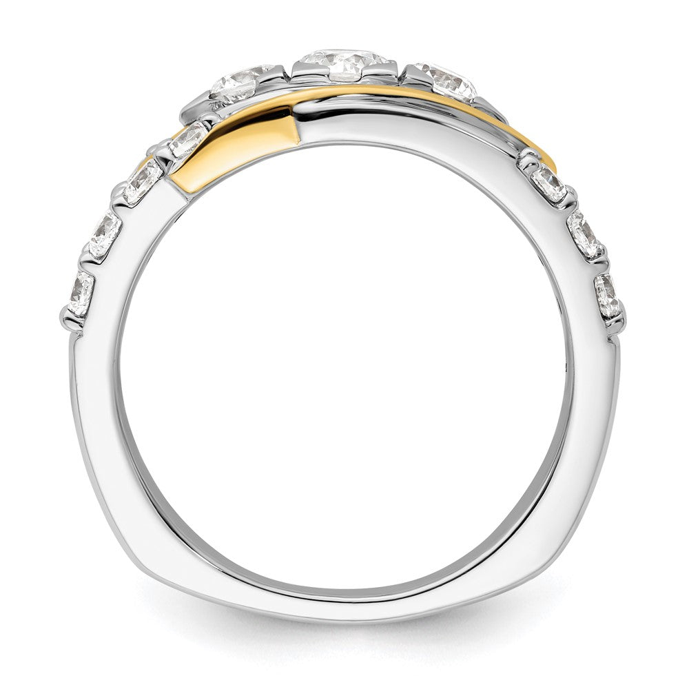 14K Two-Tone Lab Grown Diamond VS/SI FGH Ring