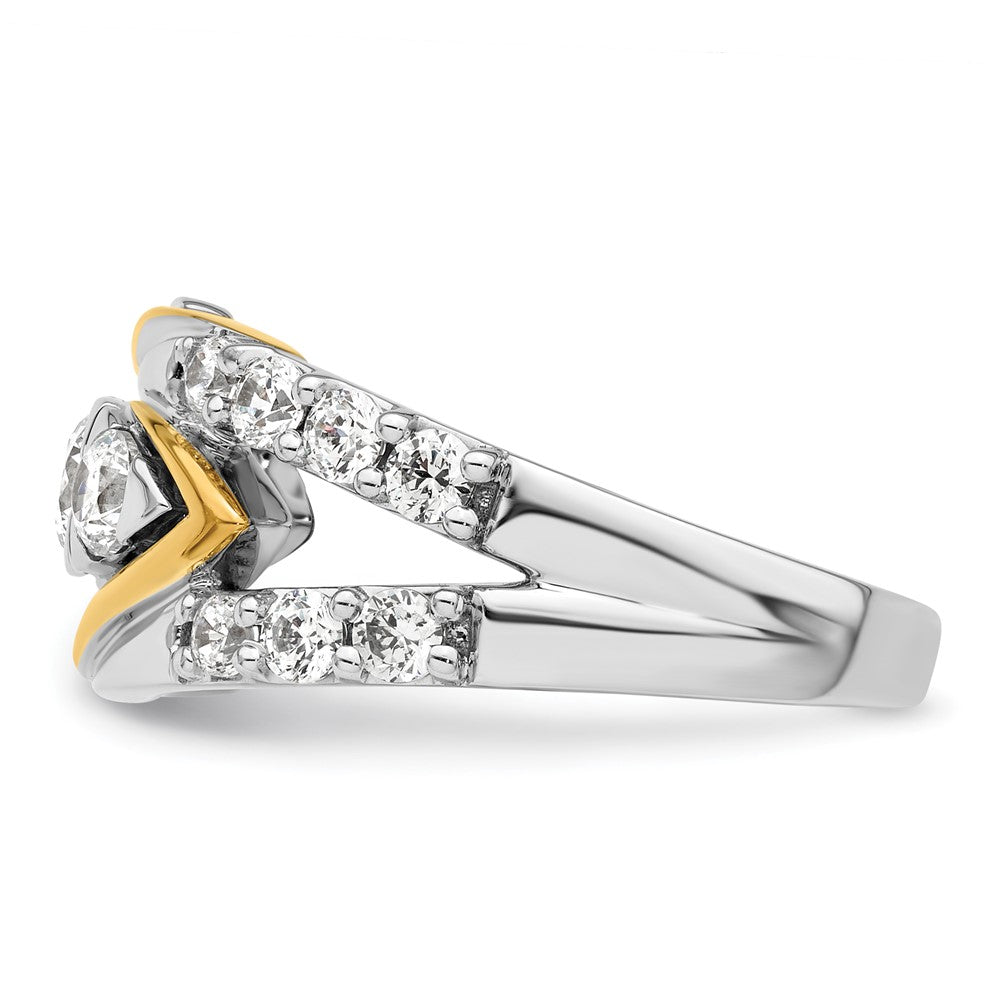 14K Two-Tone Lab Grown Diamond VS/SI FGH Ring