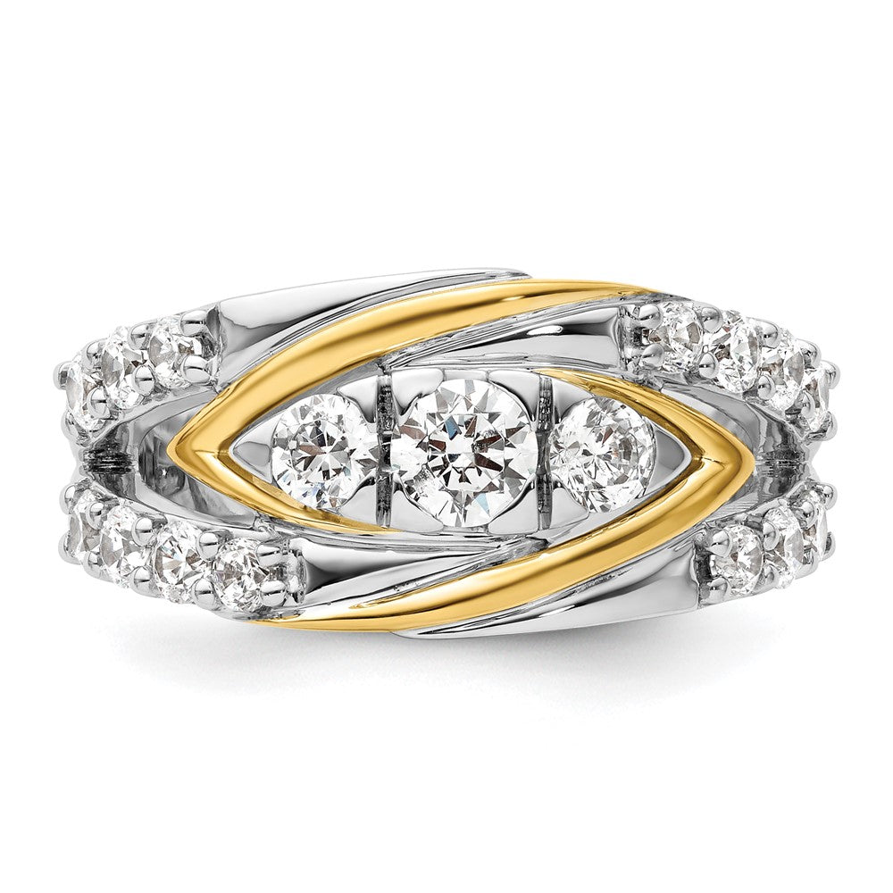 14K Two-Tone Lab Grown Diamond VS/SI FGH Ring