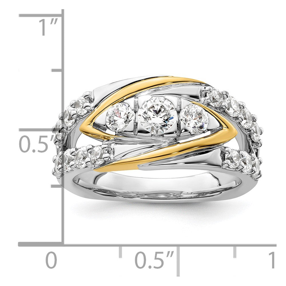 14K Two-Tone Lab Grown Diamond VS/SI FGH Ring