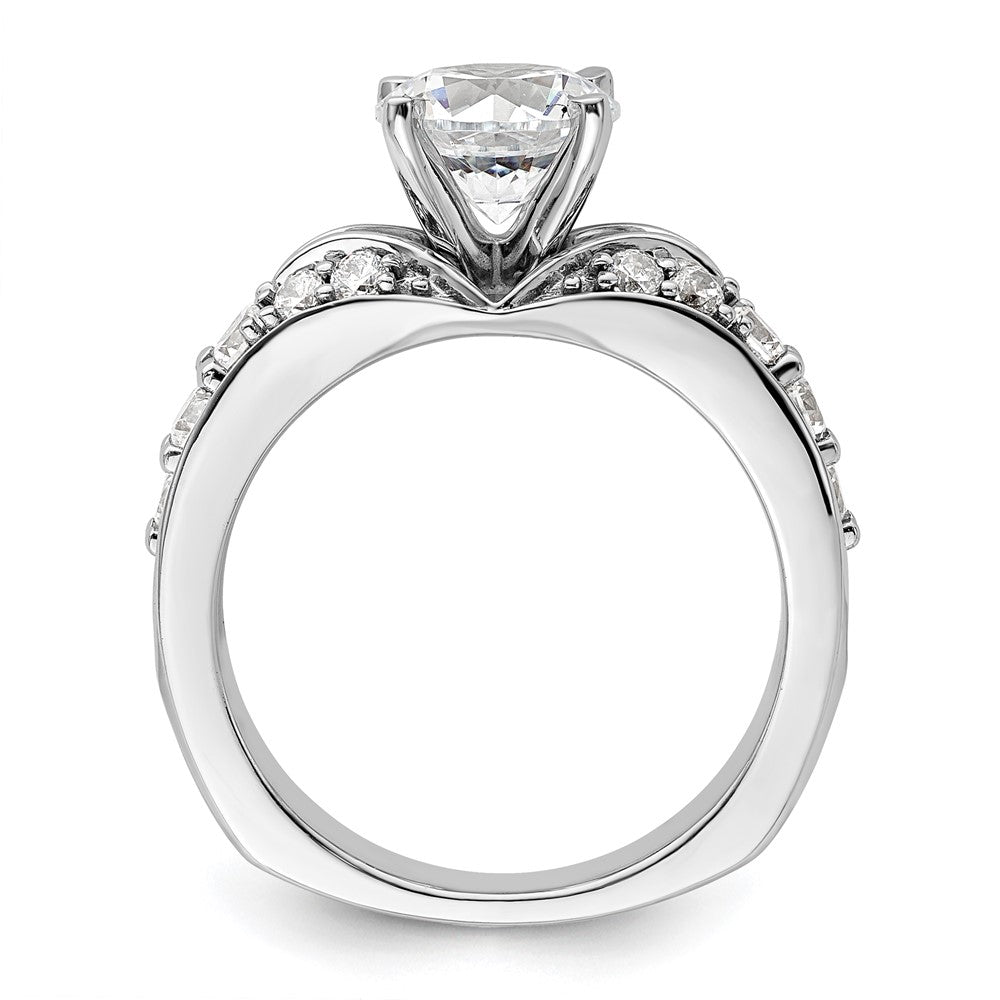 14K White Gold Lab Grown Diamond VS/SI FGH Semi-mount Engagement Rin