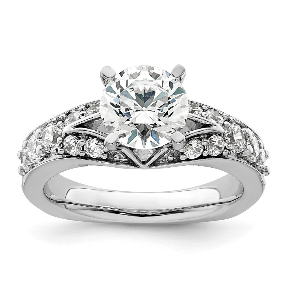 14K White Gold Lab Grown Diamond VS/SI FGH Semi-mount Engagement Rin