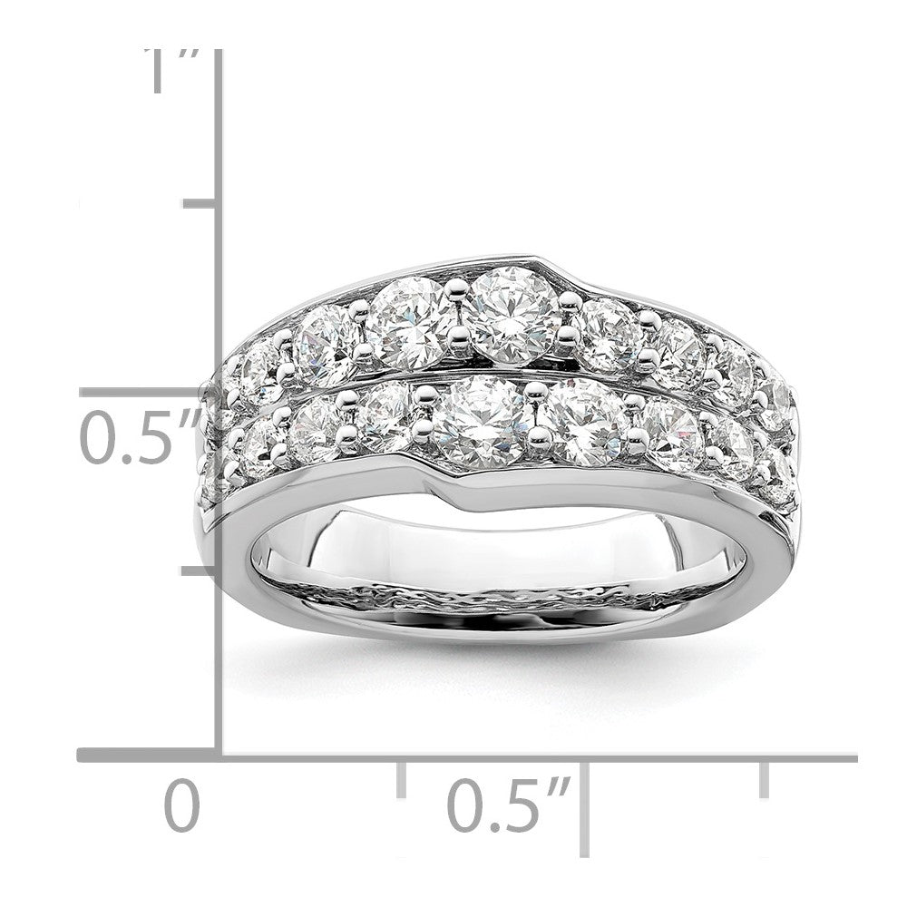 14K White Gold Lab Grown Diamond VS/SI FGH Band