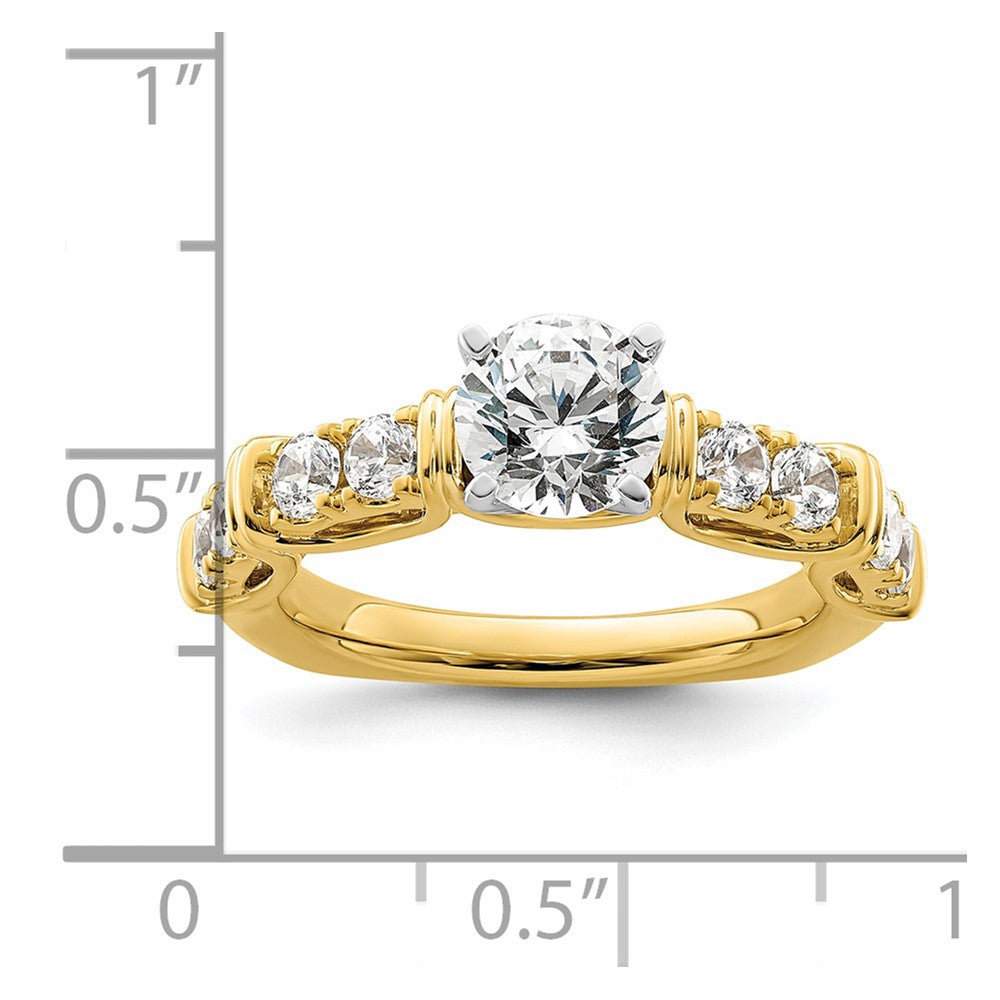 14K Lab Grown Diamond VS/SI FGHSemi-mount Engagement Ring