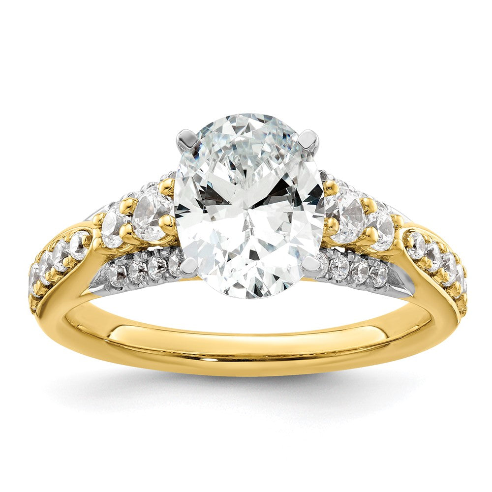 14K Lab Grown Diamond VS/SI FGH Semi-mount Engagement Ring