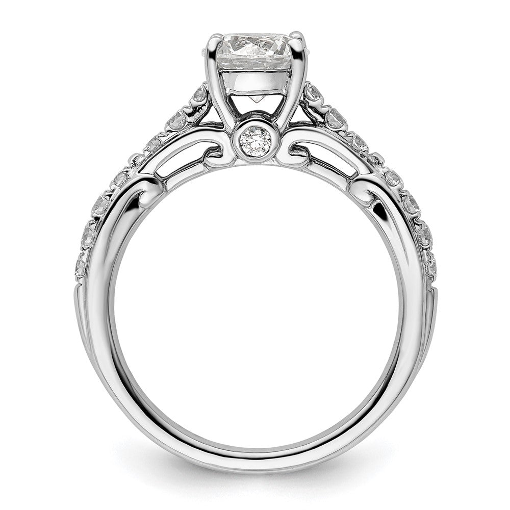 14K White Gold Lab Grown Diamond VS/SI FGH Semi-mount Engagement Rin