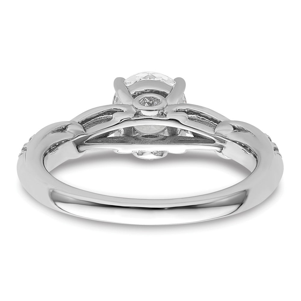 14K White Gold Lab Grown Diamond VS/SI FGH Semi-mount Engagement Rin