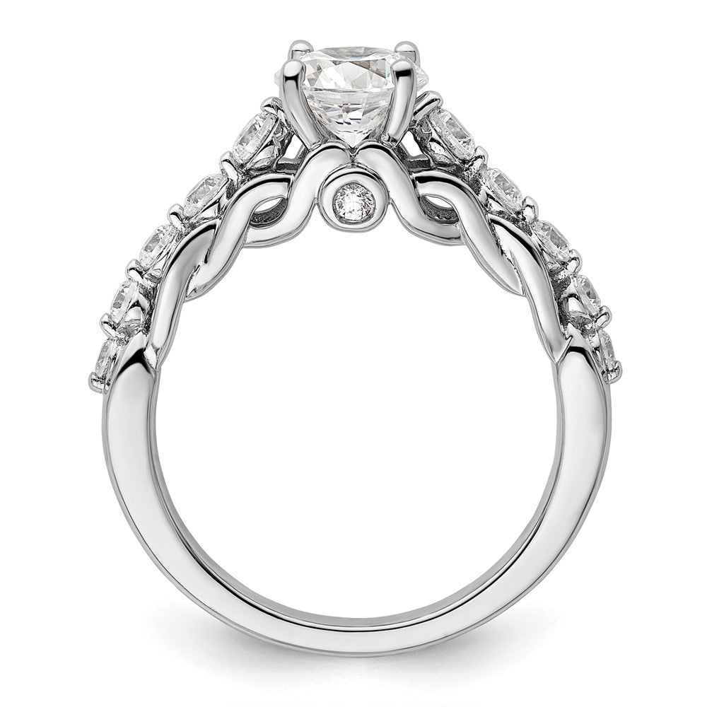 14K White Gold Lab Grown Diamond VS/SI FGH Semi-mount Engagement Rin