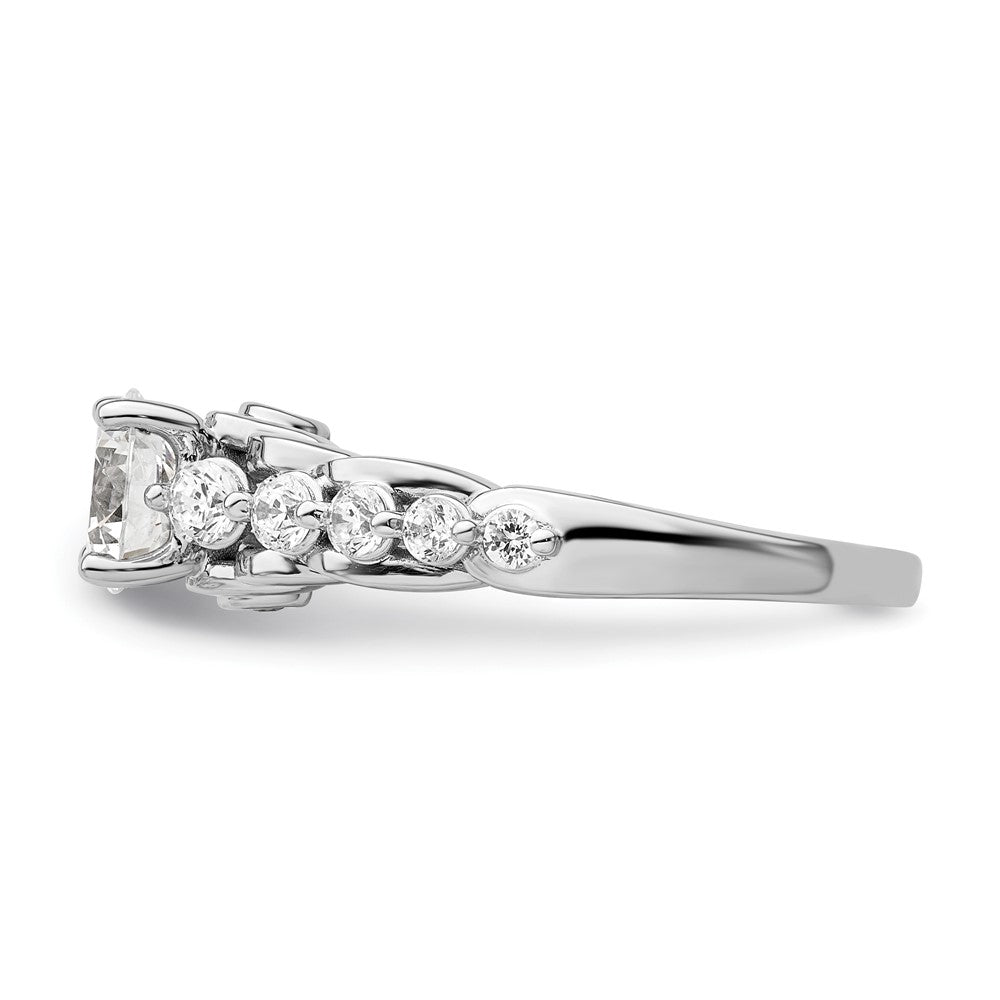 14K White Gold Lab Grown Diamond VS/SI FGH Semi-mount Engagement Rin