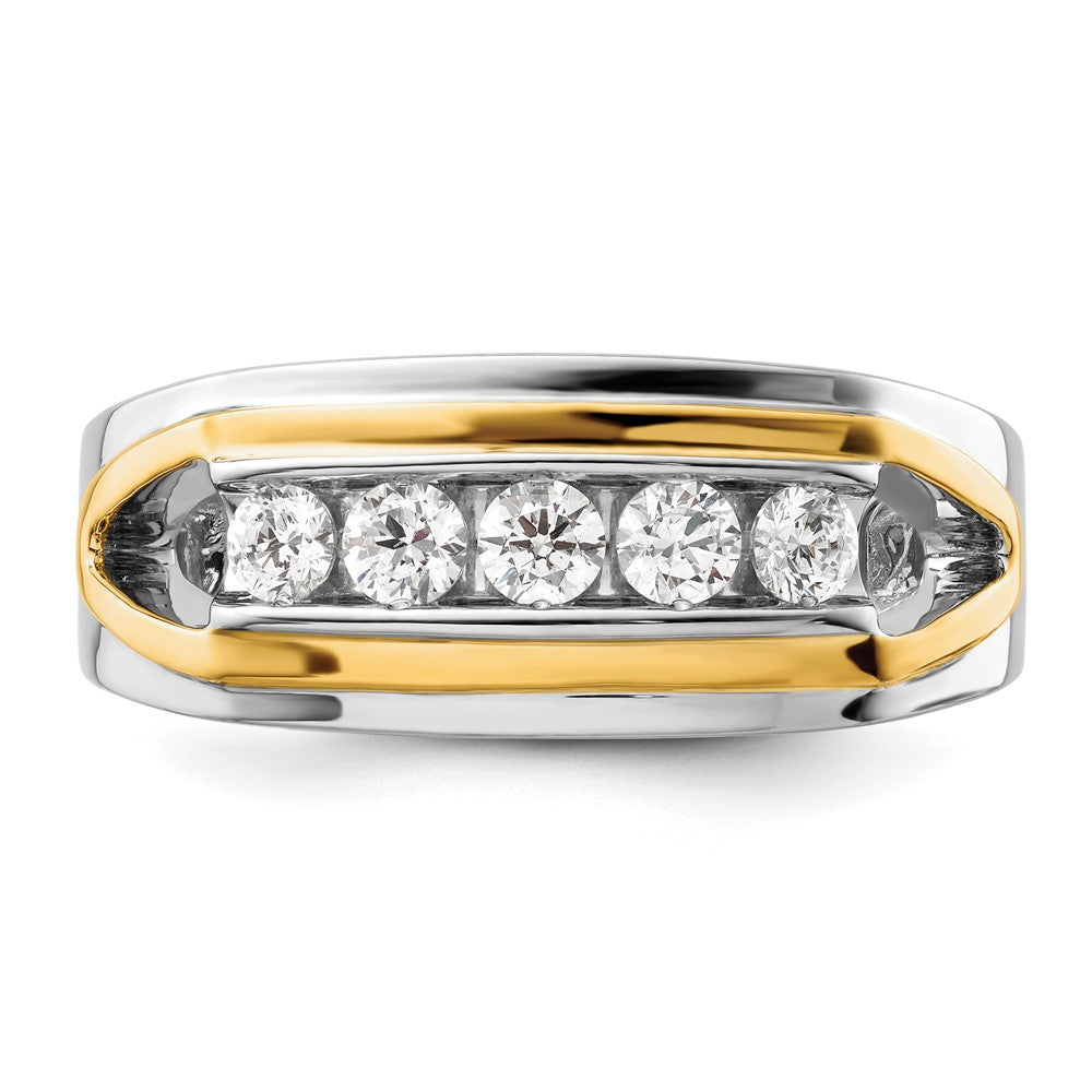 14K Two-Tone Lab Grown Diamond VS/SI FGH Men's Ring