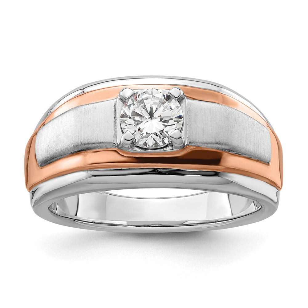 14K Two-Tone Lab Grown Diamond VS/SI FGH Men's Ring